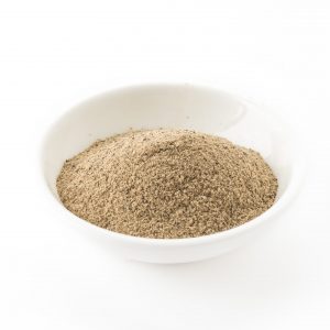 pepper powder on white background